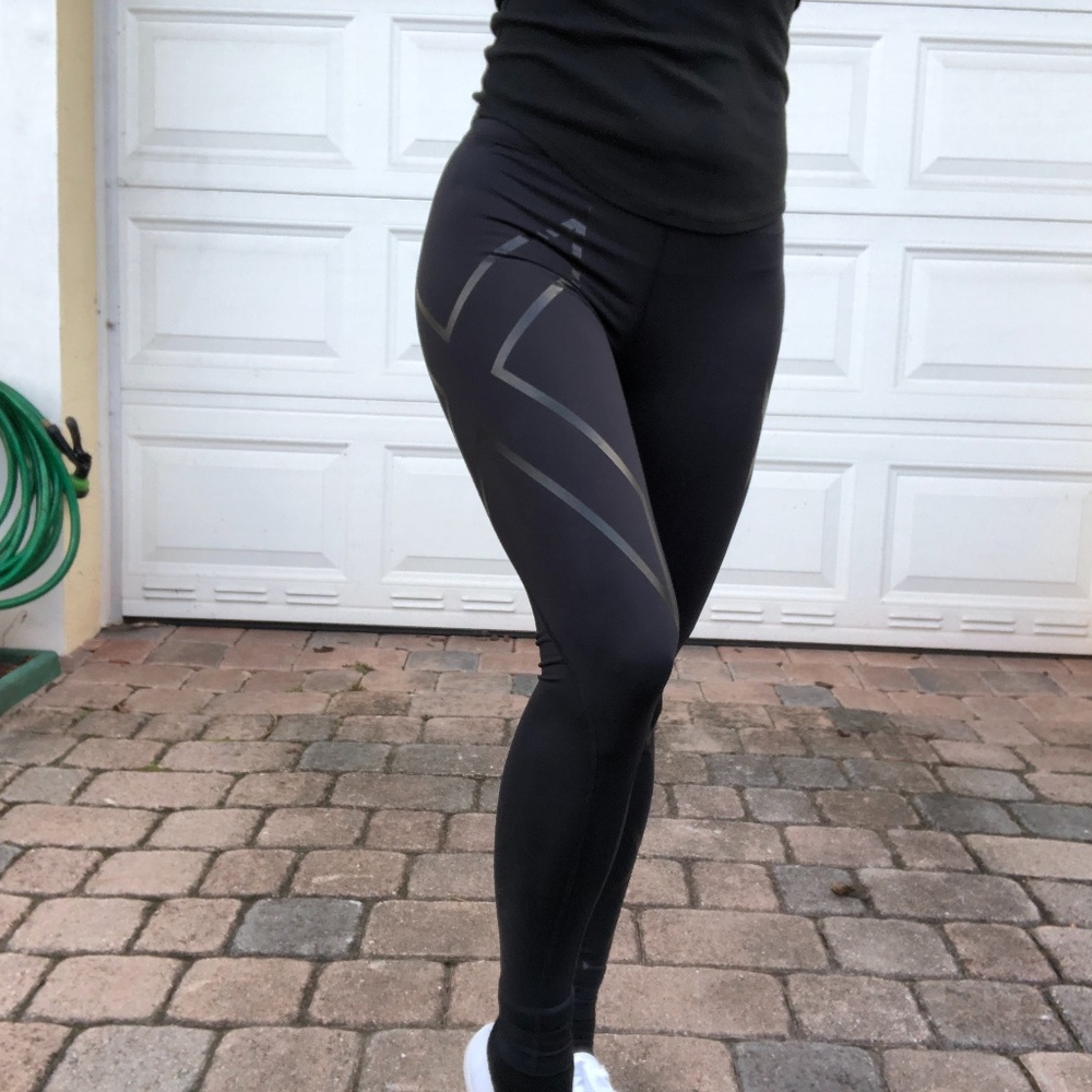 2XU COMPRESSION LEGGINGS BLACK FITNESS